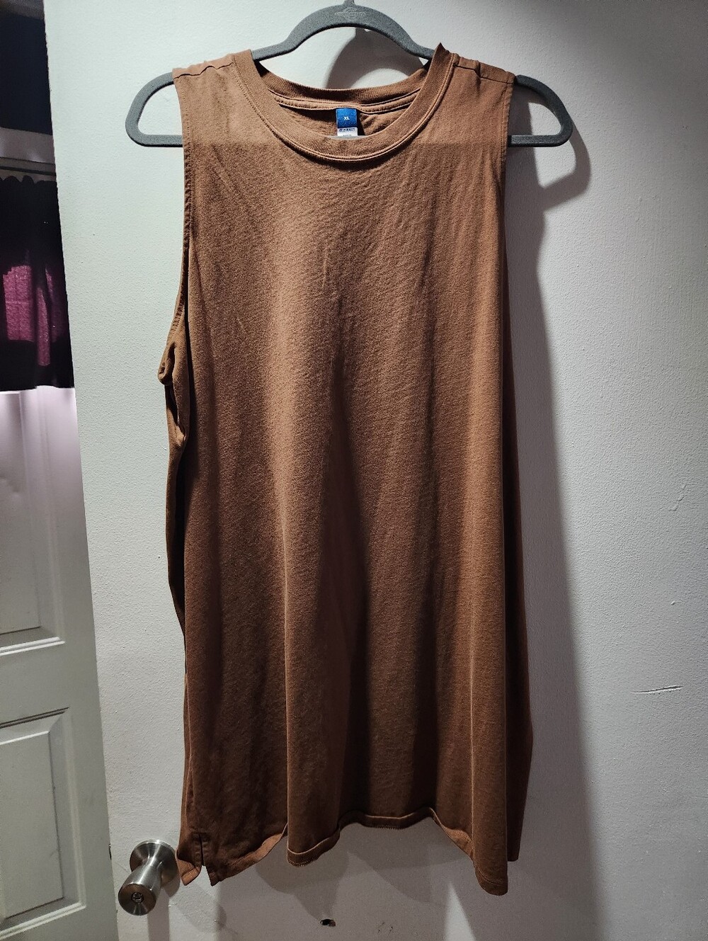 Sleeveless Brown Women's Tank Top Dress